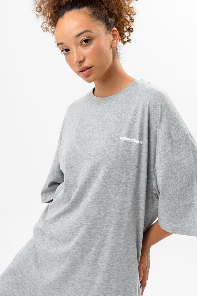 CONTINU8 GREY OVERSIZED T-SHIRT