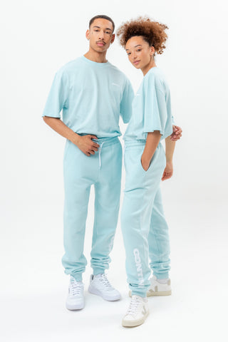 CONTINU8 PALE BLUE OVERSIZED T-SHIRT