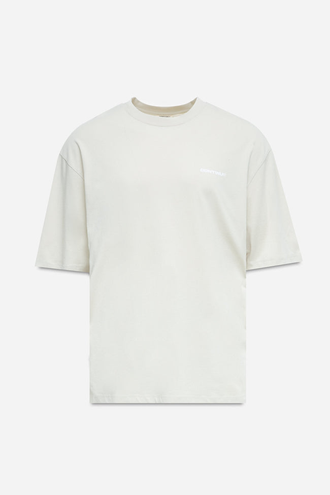 CONTINU8 LIGHT BEIGE OVERSIZED T-SHIRT