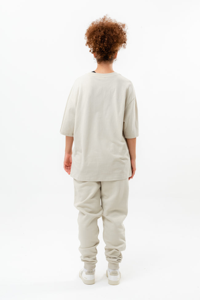 CONTINU8 BEIGE OVERSIZED T-SHIRT