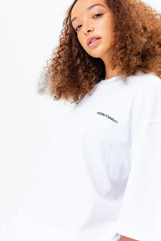 CONTINU8 WHITE OVERSIZED T-SHIRT