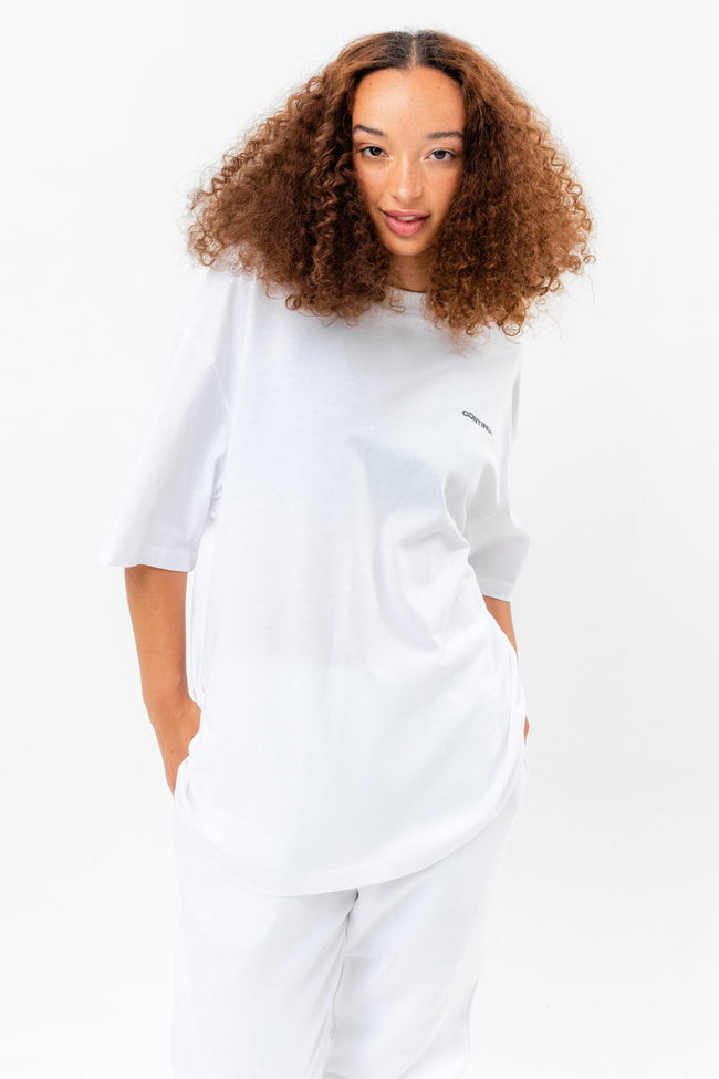 CONTINU8 WHITE OVERSIZED T-SHIRT