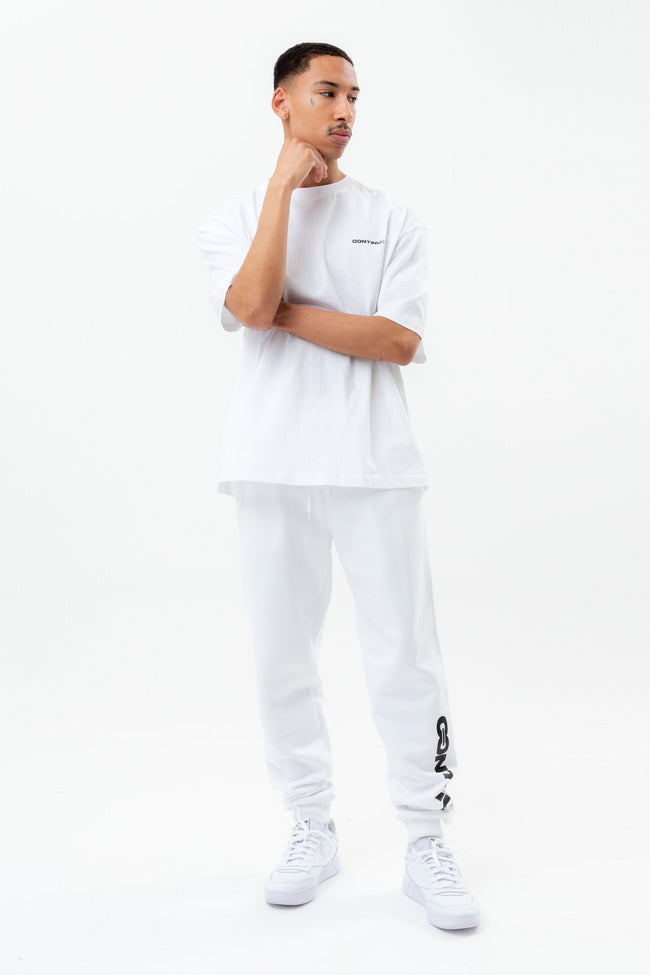 CONTINU8 WHITE OVERSIZED T-SHIRT