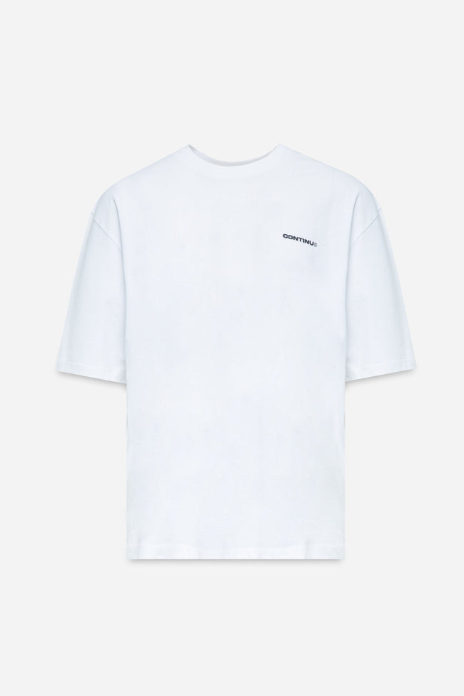 CONTINU8 WHITE OVERSIZED T-SHIRT