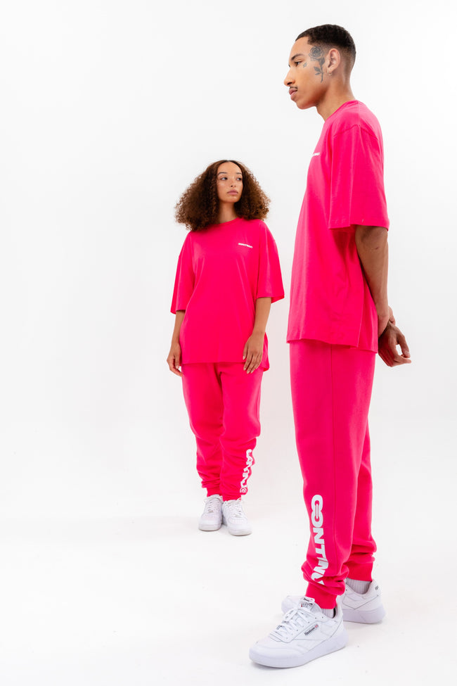 CONTINU8 PINK OVERSIZED T-SHIRT