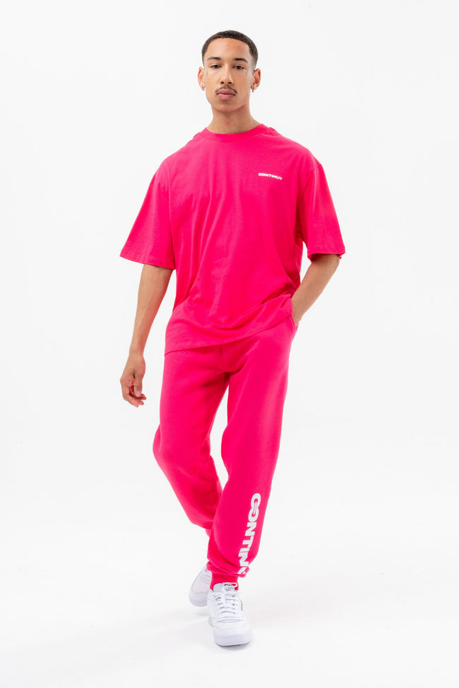 CONTINU8 PINK OVERSIZED T-SHIRT