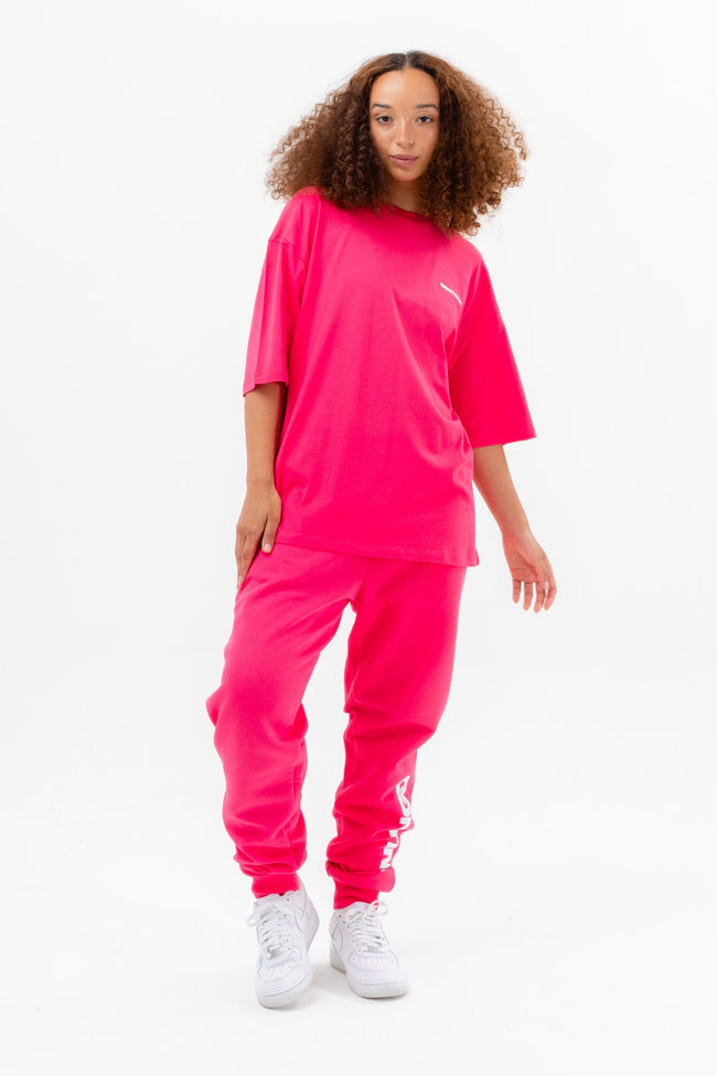 CONTINU8 PINK OVERSIZED T-SHIRT