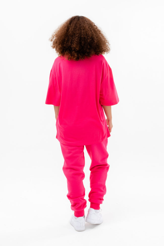 CONTINU8 PINK OVERSIZED T-SHIRT