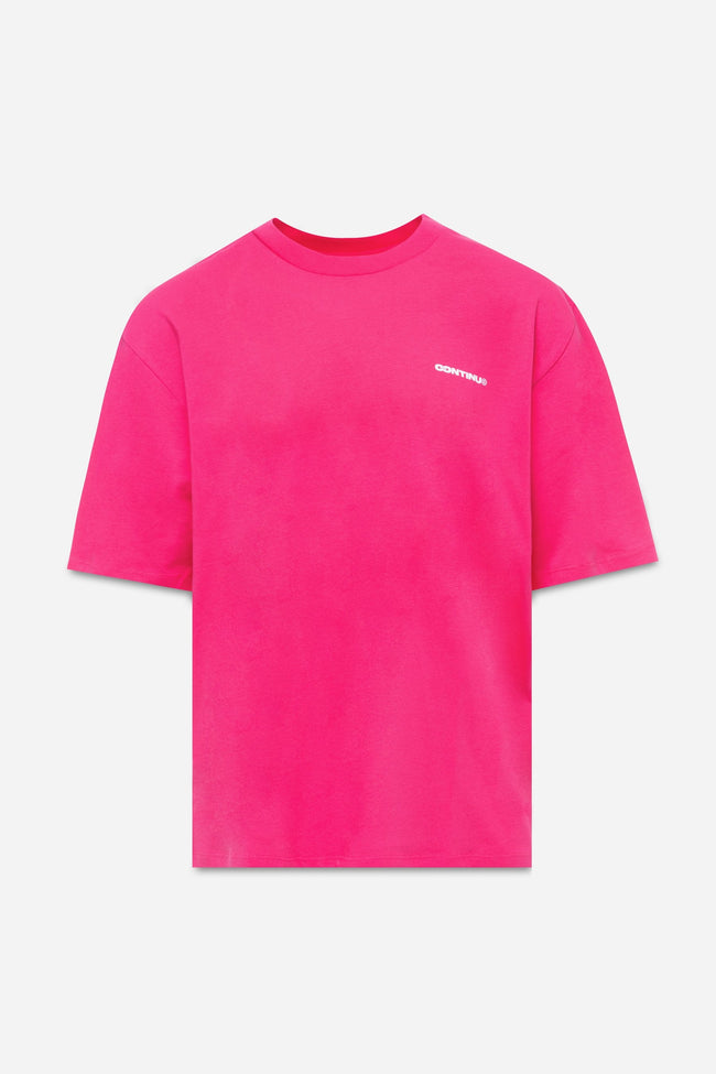 CONTINU8 PINK OVERSIZED T-SHIRT