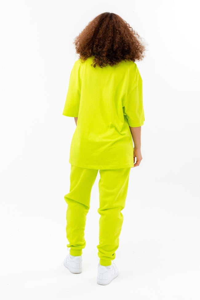 CONTINU8 NEON GREEN OVERSIZED T-SHIRT