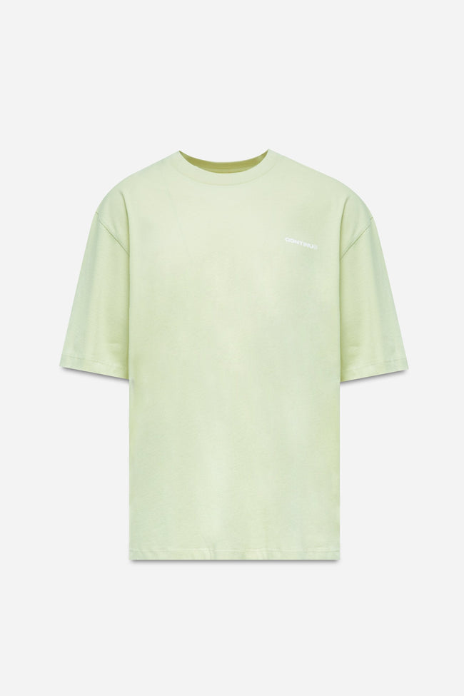 CONTINU8 LIGHT GREEN OVERSIZED T-SHIRT