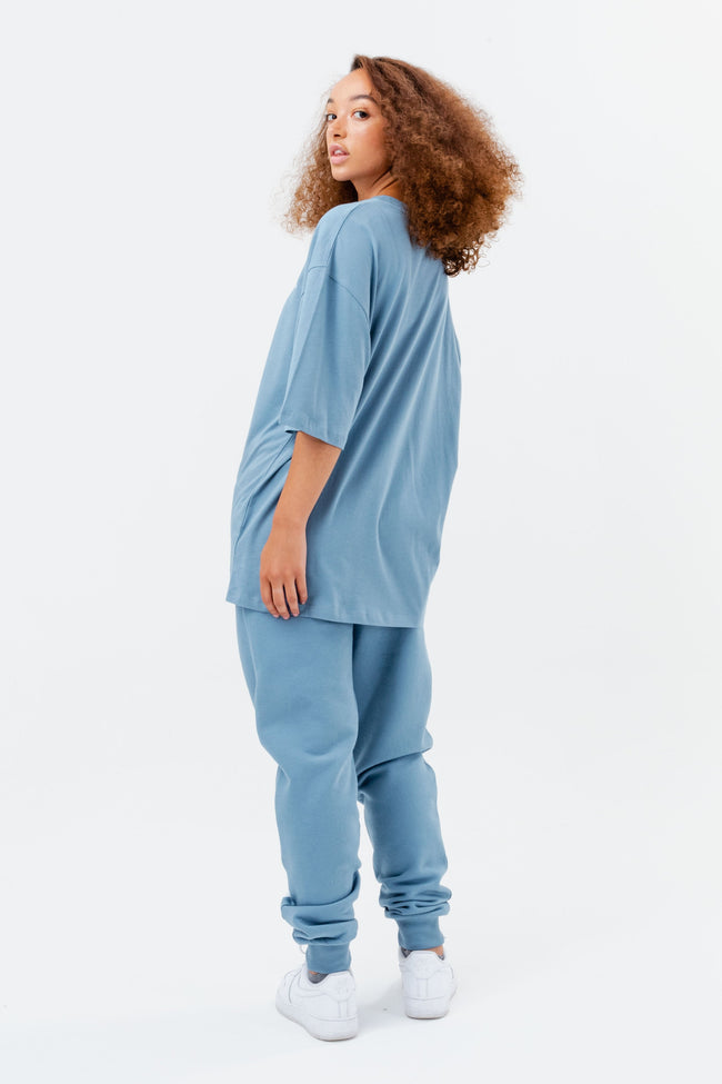 CONTINU8 BLUE OVERSIZED T-SHIRT