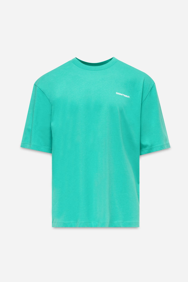 CONTINU8 TURQUOISE OVERSIZED T-SHIRT