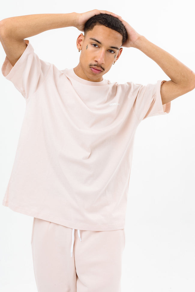 CONTINU8 BLUSH PINK OVERSIZED T-SHIRT