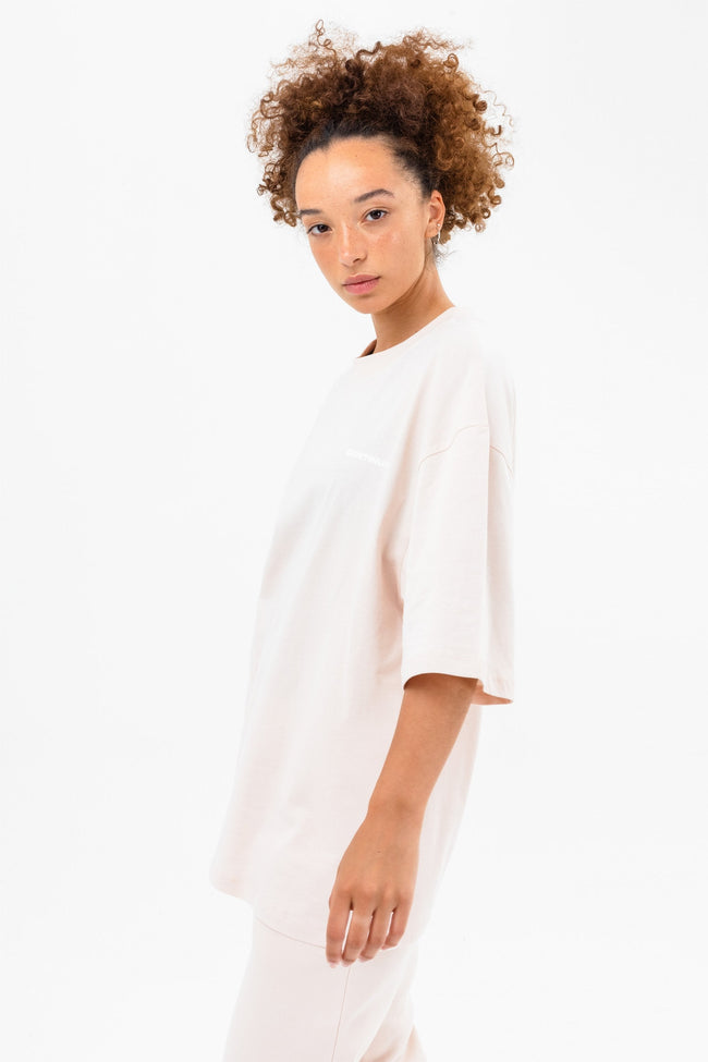 CONTINU8 BLUSH PINK OVERSIZED T-SHIRT