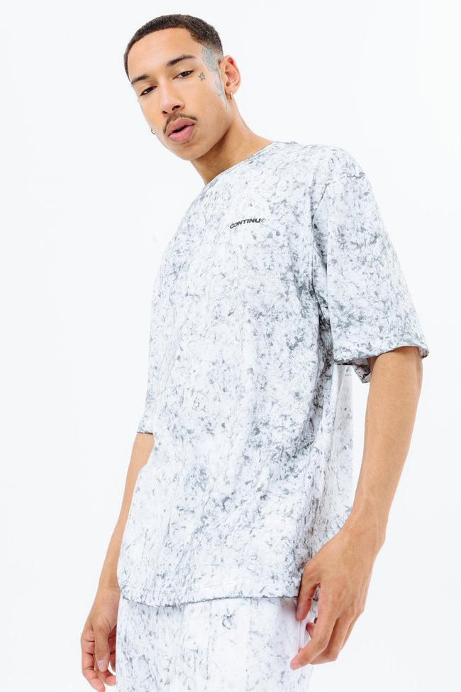 CONTINU8 WHITE OVERSIZED TIE DYE T-SHIRT