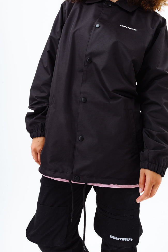 CONTINU8 BLACK BOMBER JACKET