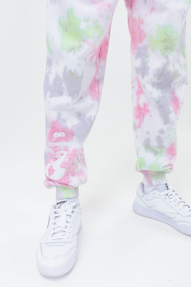 CONTINU8 PINK PRINT JOGGERS