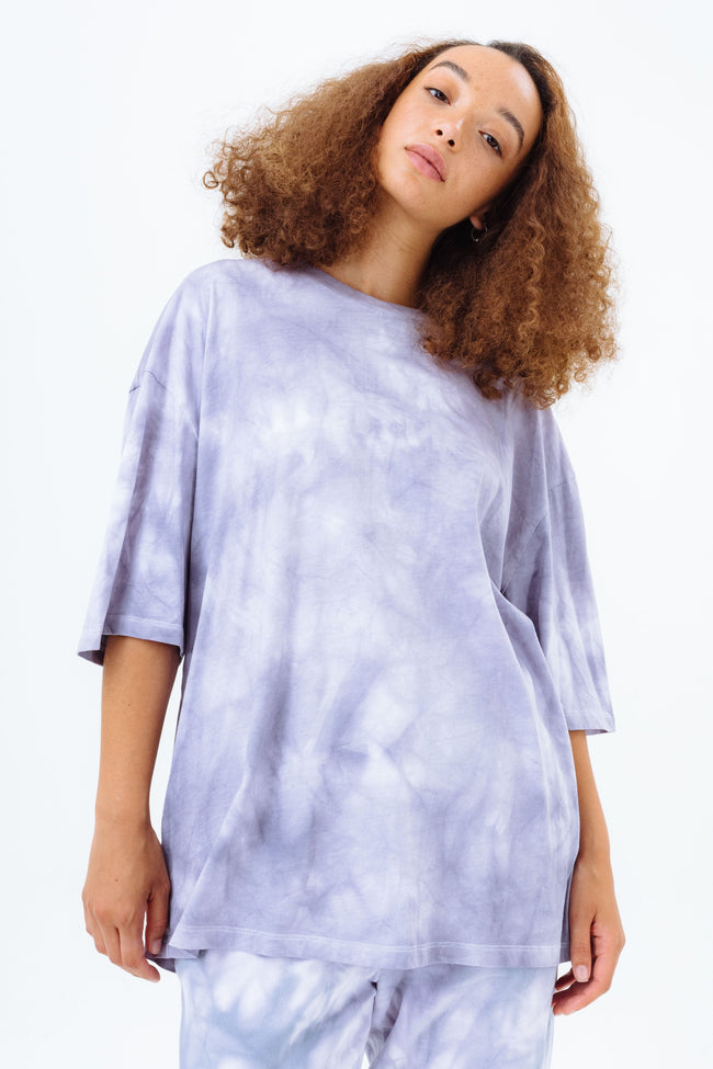 CONTINU8 PURPLE OVERSIZED BACK PRINT T-SHIRT