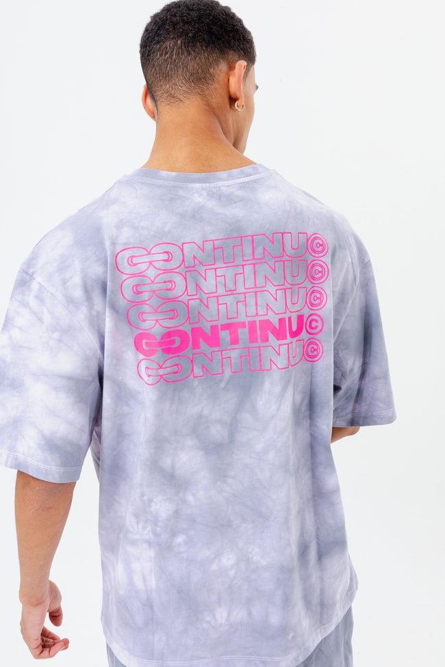 CONTINU8 PURPLE OVERSIZED BACK PRINT T-SHIRT