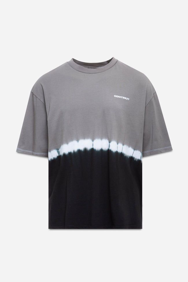 CONTINU8 GREY OVERSIZED TIE DYE T-SHIRT