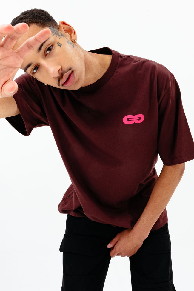 CONTINU8 RED OVERSIZED T-SHIRT