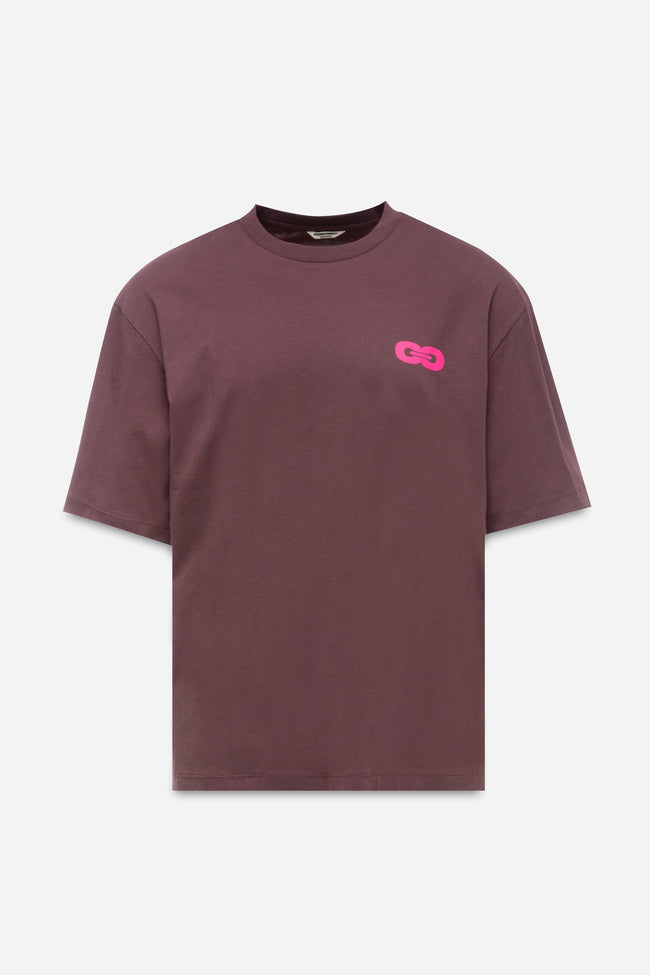 CONTINU8 RED OVERSIZED T-SHIRT