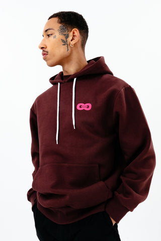 CONTINU8 RED OVERSIZED HOODIE