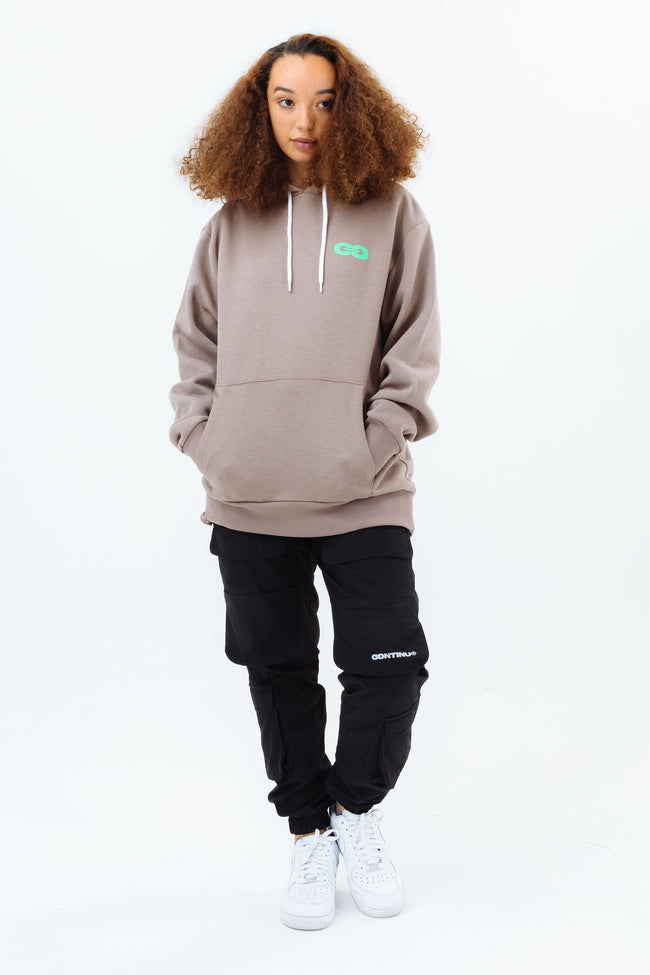 CONTINU8 TAUPE OVERSIZED HOODIE