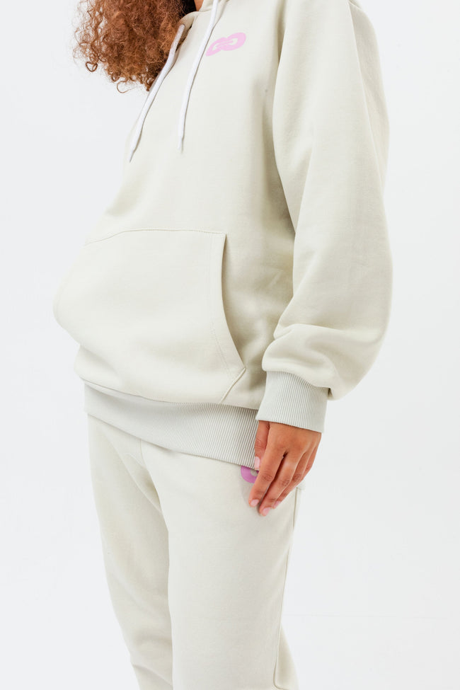 CONTINU8 IVORY OVERSIZED HOODIE