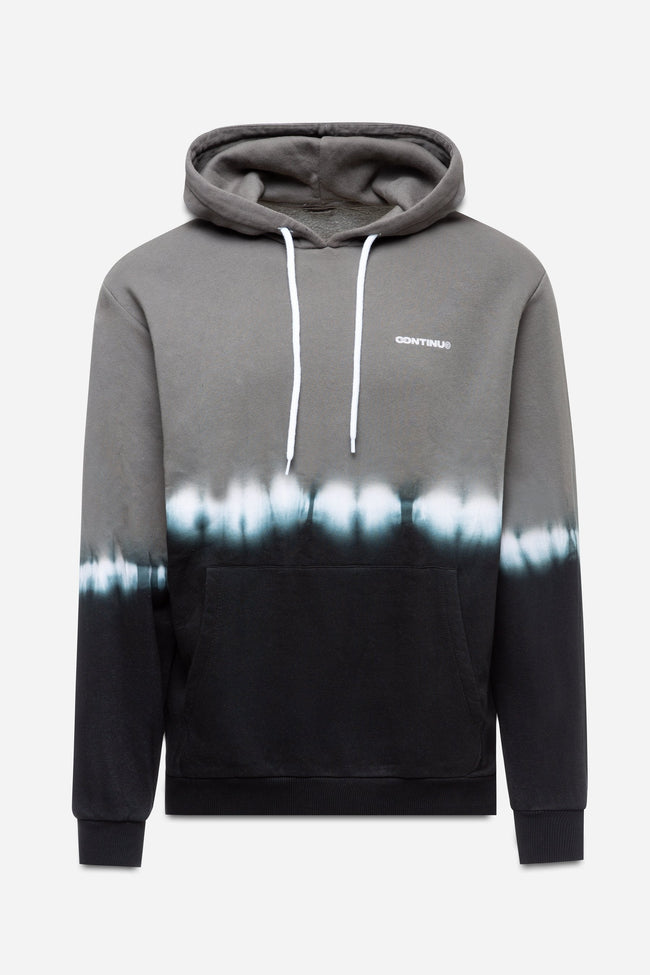 CONTINU8 GREY OVERSIZED TIE DYE HOODIE