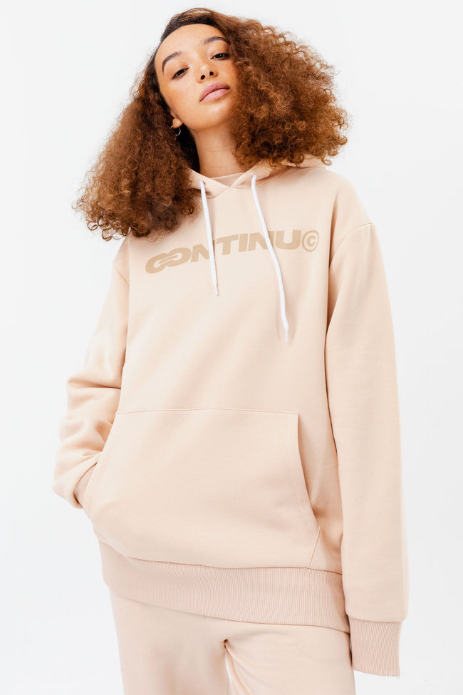 CONTINU8 NUDE OVERSIZED HOODIE