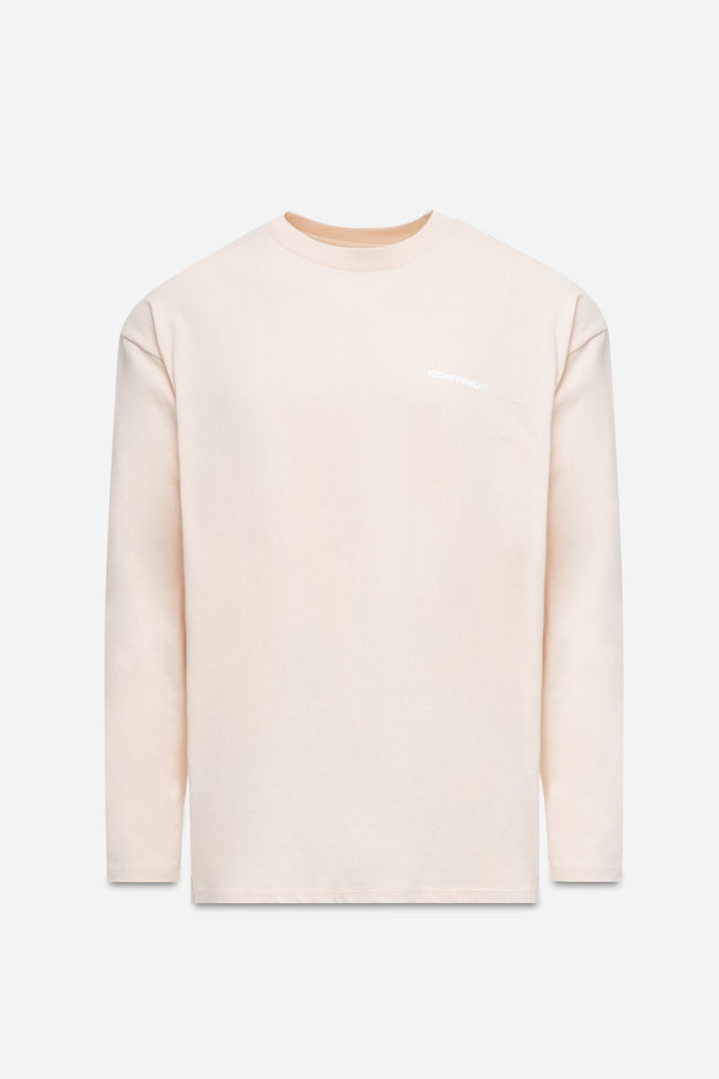 CONTINU8 BEIGE LONG SLEEVE T-SHIRT