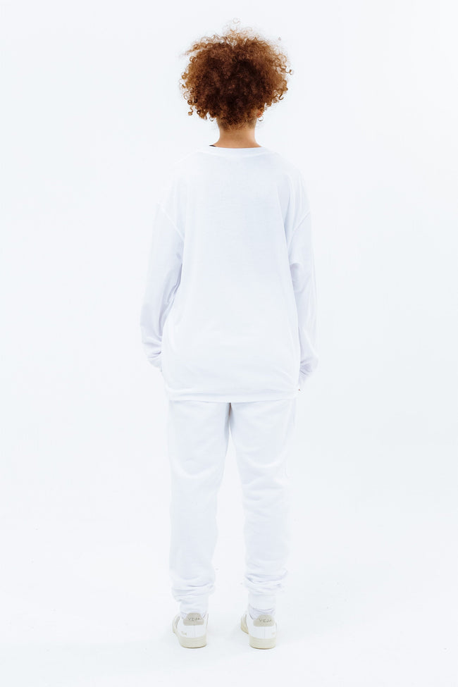 CONTINU8 WHITE LONG SLEEVE T-SHIRT