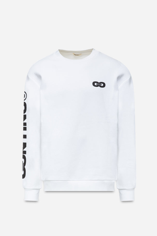 CONTINU8 WHITE SWEATSHIRT