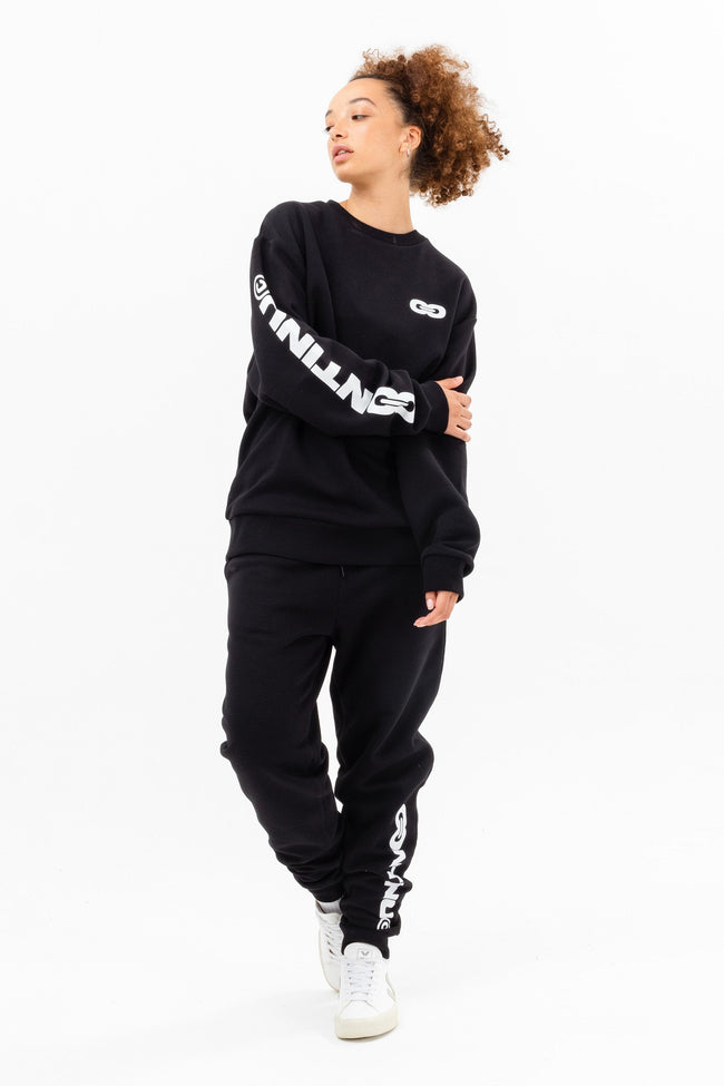 CONTINU8 BLACK SWEATSHIRT