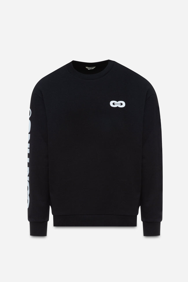 CONTINU8 BLACK SWEATSHIRT