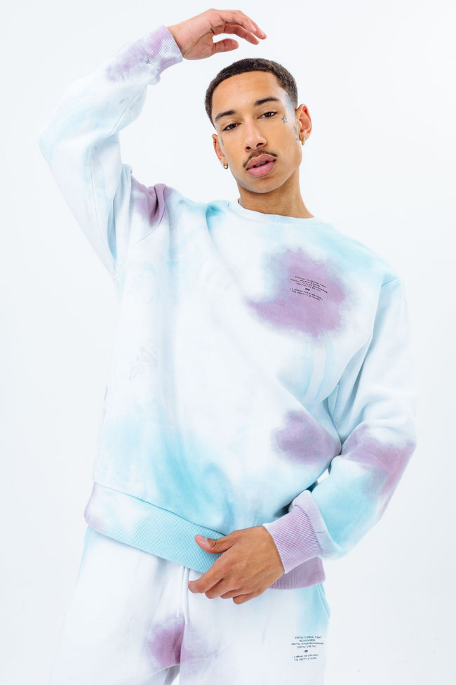 CONTINU8 PURPLE TIE DYE SWEAT