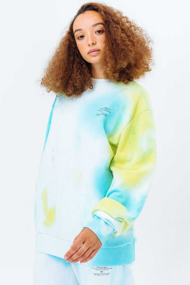 CONTINU8 YELLOW TIE DYE SWEAT