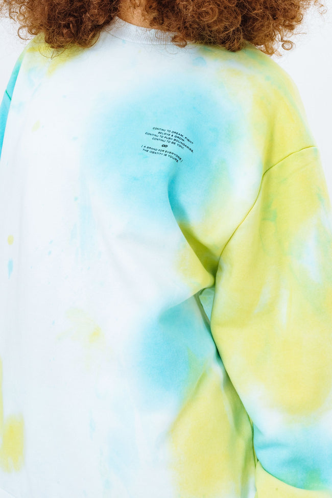 CONTINU8 YELLOW TIE DYE SWEAT