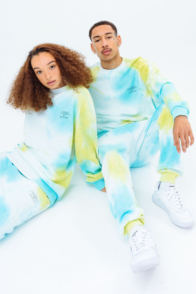 CONTINU8 YELLOW TIE DYE SWEAT