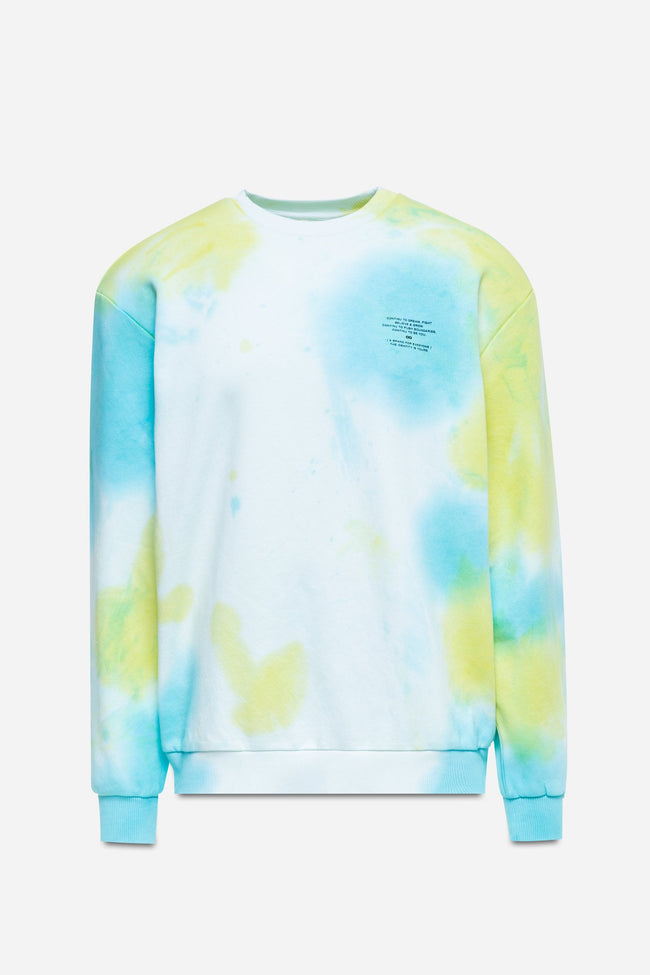 CONTINU8 YELLOW TIE DYE SWEAT