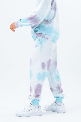 CONTINU8 PURPLE BLUE TIE DYE JOGGERS