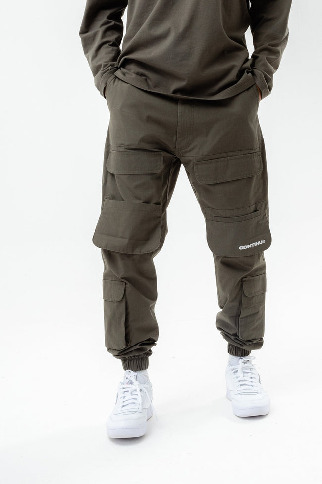 CONTINU8 GREY CARGO PANTS