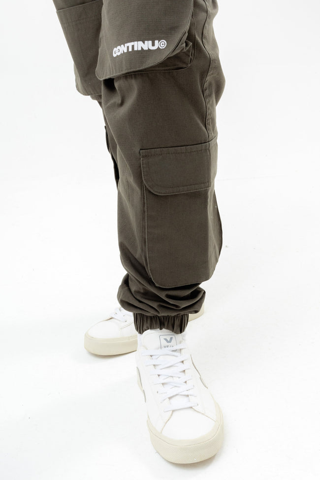 CONTINU8 GREY CARGO PANTS