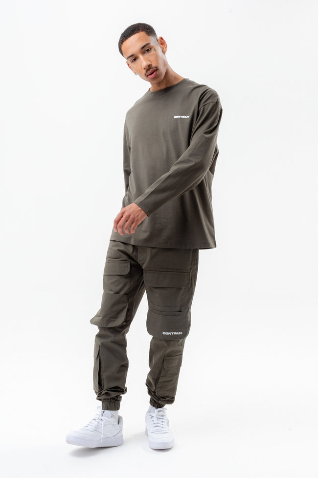 CONTINU8 GREY CARGO PANTS