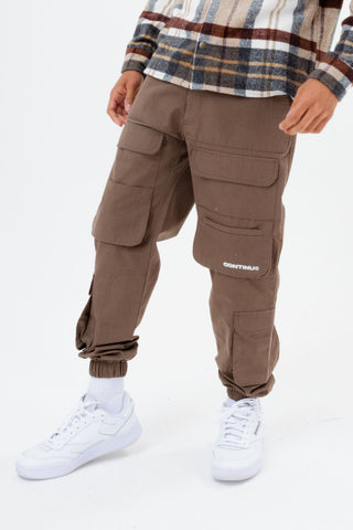 CONTINU8 BEIGE CARGO PANTS