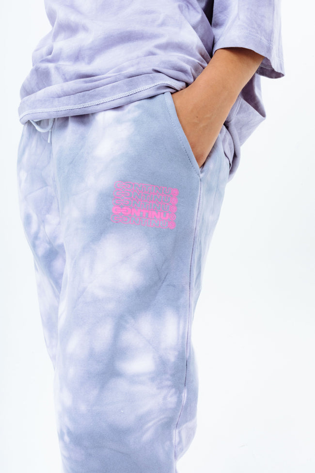 CONTINU8 PURPLE PRINT JOGGERS