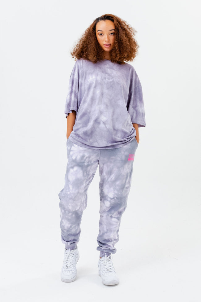 CONTINU8 PURPLE PRINT JOGGERS