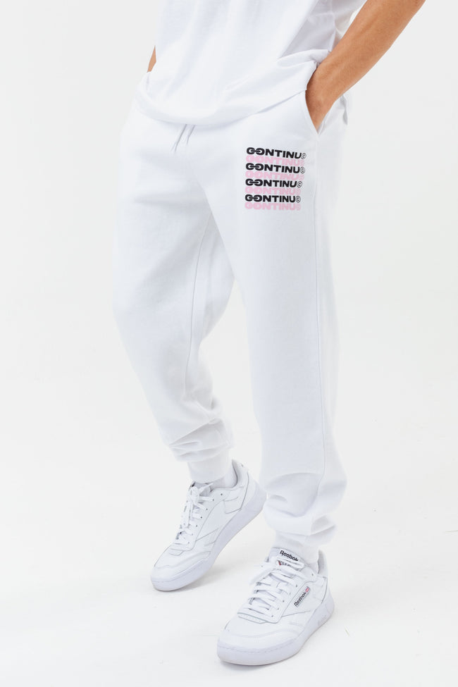 CONTINU8 ADULT WHITE JOGGERS